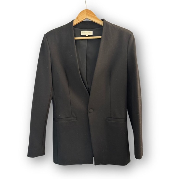NWOT Caballero Single Button Women's Black Suit Jacket Blazer - Picture 3 of 7